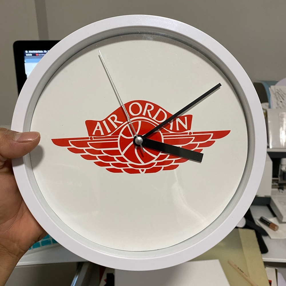 Cactus jack wall clock handmade  size 8 3/4